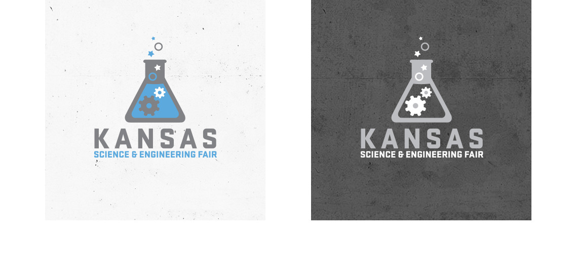 KSSEF logo, featuring beaker with stars, gears, and bubbles coming out of it.